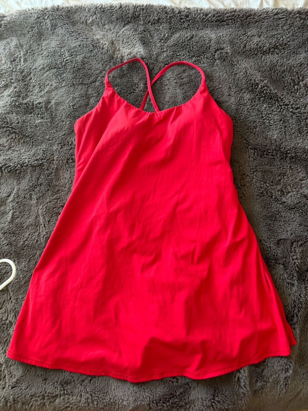 Halara Red Athletic Dress with Crisscross Straps